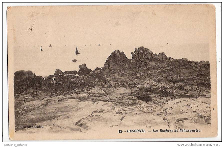 CPA Lesconil  Les Rochers De Béharguelec 29 Finistère - Lesconil