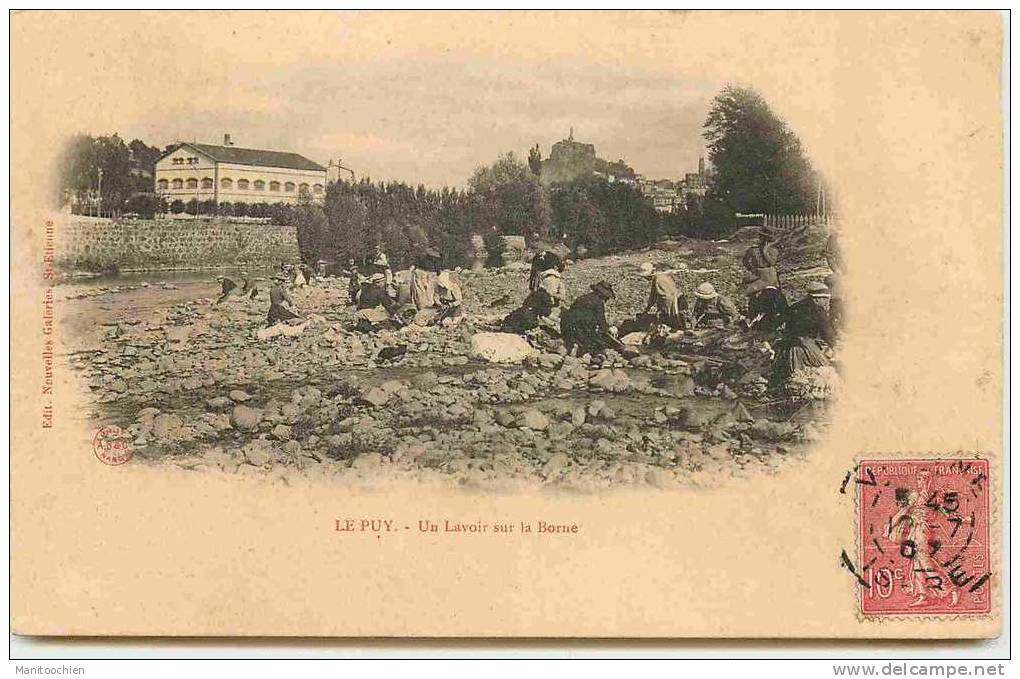 DEP 43 LE PUY EN VELAIS UN LAVOIR SUR LA BORNE - Le Puy En Velay