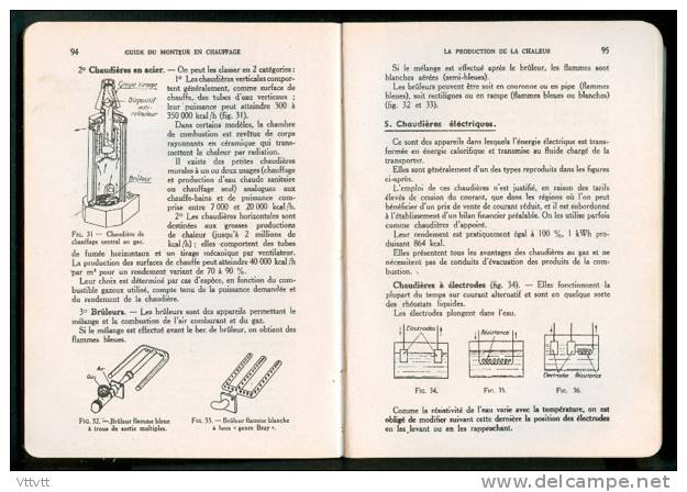 GUIDE DU MONTEUR EN CHAUFAGE (1965), De R. Mouly Et R. Gavelle,  Edit. Eyrolles (400 Pages) - 18+ Years Old