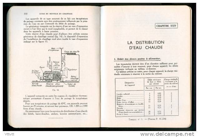 GUIDE DU MONTEUR EN CHAUFAGE (1965), De R. Mouly Et R. Gavelle,  Edit. Eyrolles (400 Pages) - 18 Ans Et Plus