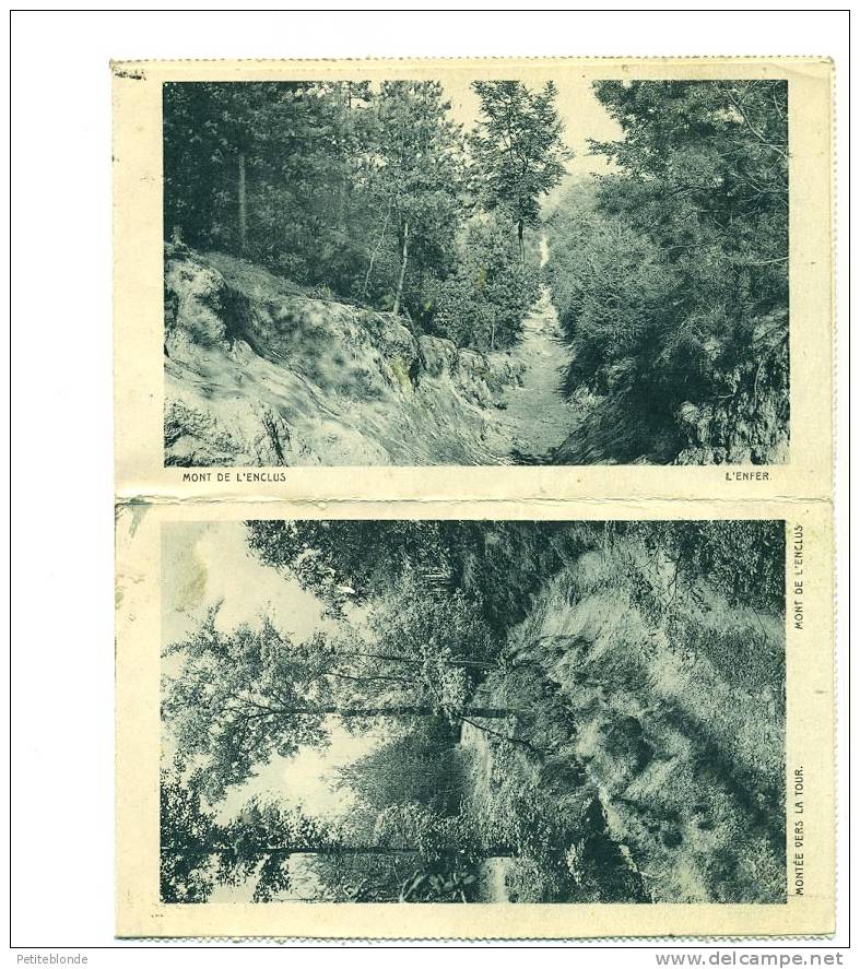 (H165) - Lettre - Carte Postale / 3 Vues Du Mont De L'Enclus Et Une Petite Du Château De Calmont - Kluisbergen