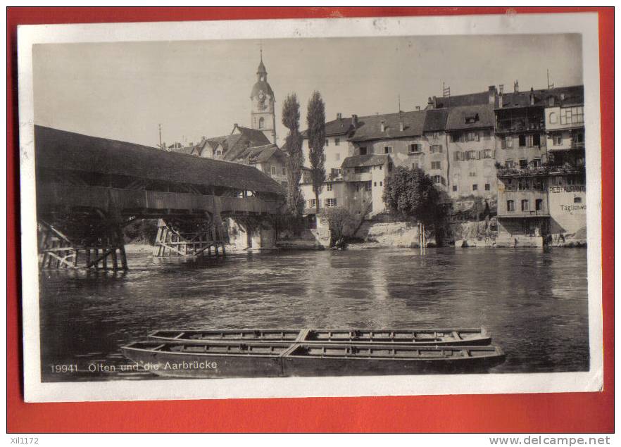 L1103 Olten Und Die Aarbrücke,barques,cachet 1936.Wehrli 19941 - Olten