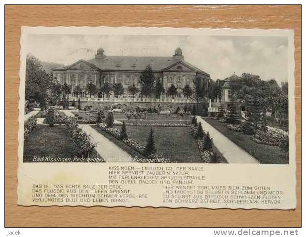 Bad Kissingen Old Postcard 1937 Year - Bad Kissingen