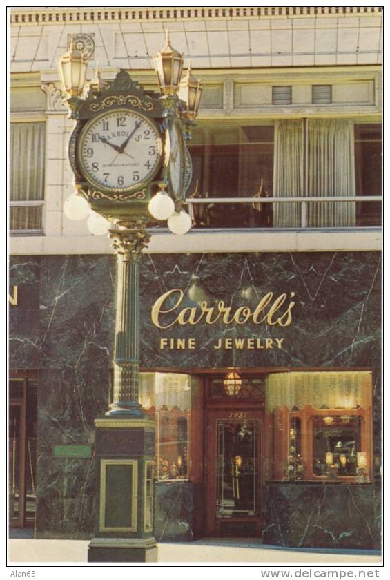 Carroll's Fine Jewelry Store Exterior, Seattle WA, On C1980s Vintage Chrome Postcard - Seattle