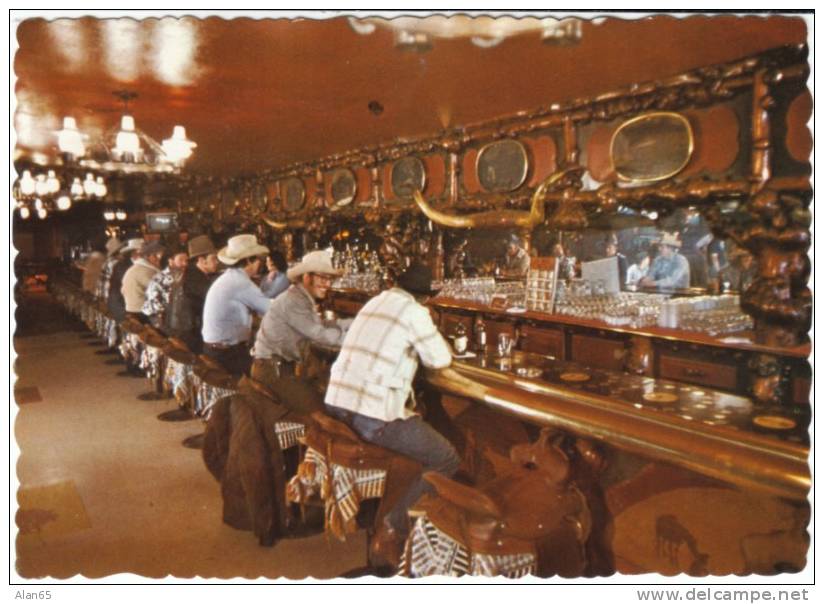 Jackson Hole WY Wyoming, Cowboy Bar Interior View, On C1970s Vintage Postcard - Sonstige & Ohne Zuordnung
