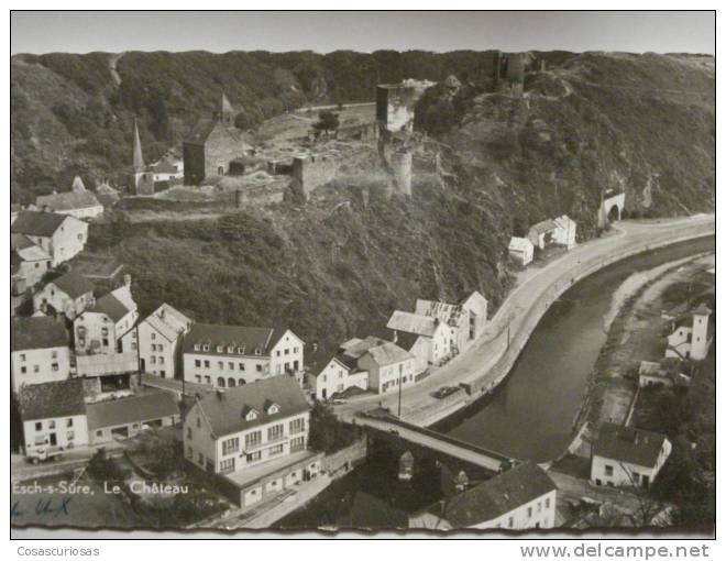 1088 ESCHSURE LE CHATEAU    LUXEMBOURG  POSTCARD    AÑOS / YEARS / ANNI  1950 OTHERS IN MY STORE - Esch-sur-Sure