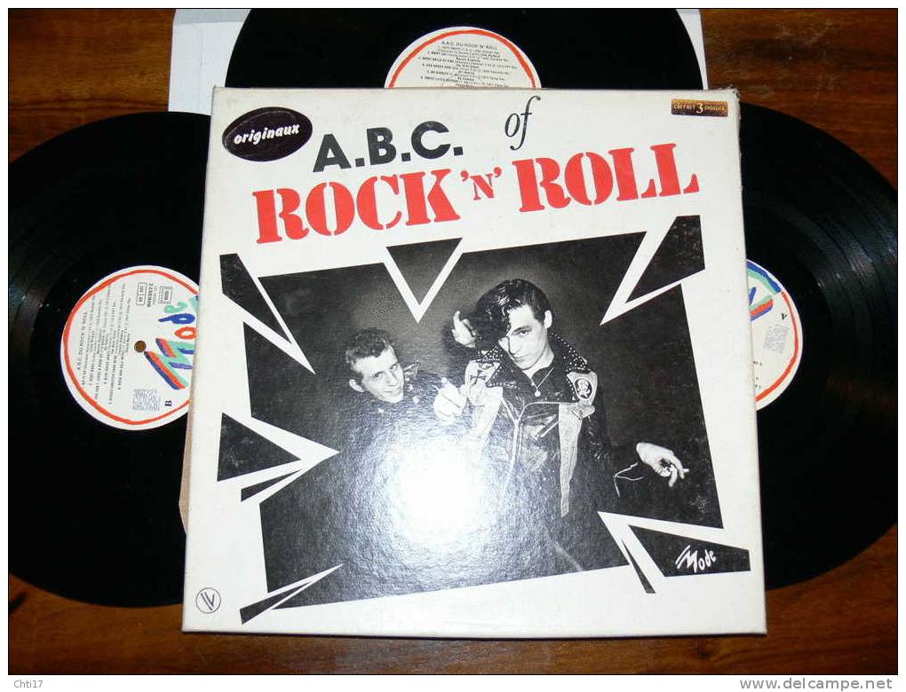 ABC OF ROCK N ROLL COMPIL ORIGINAUX ANNEE 60 A 70  EDIT  VOGUE 1982 - Compilations