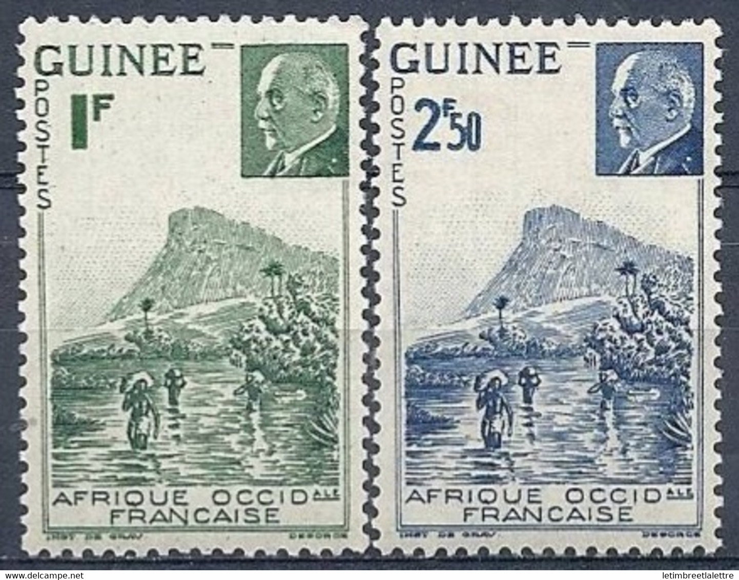 ⭐ Guinée - YT N° 176 à 177 ** - Neuf Sans Charnière - 1941 ⭐ - Nuevos
