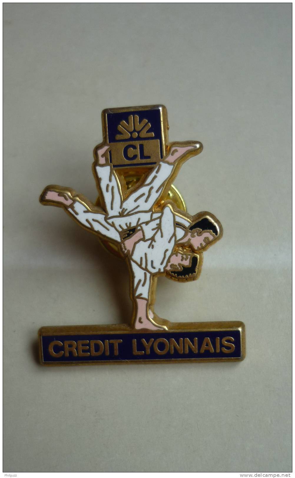 PIN'S CREDIT LYONNAIS JUDO DECAT - Judo