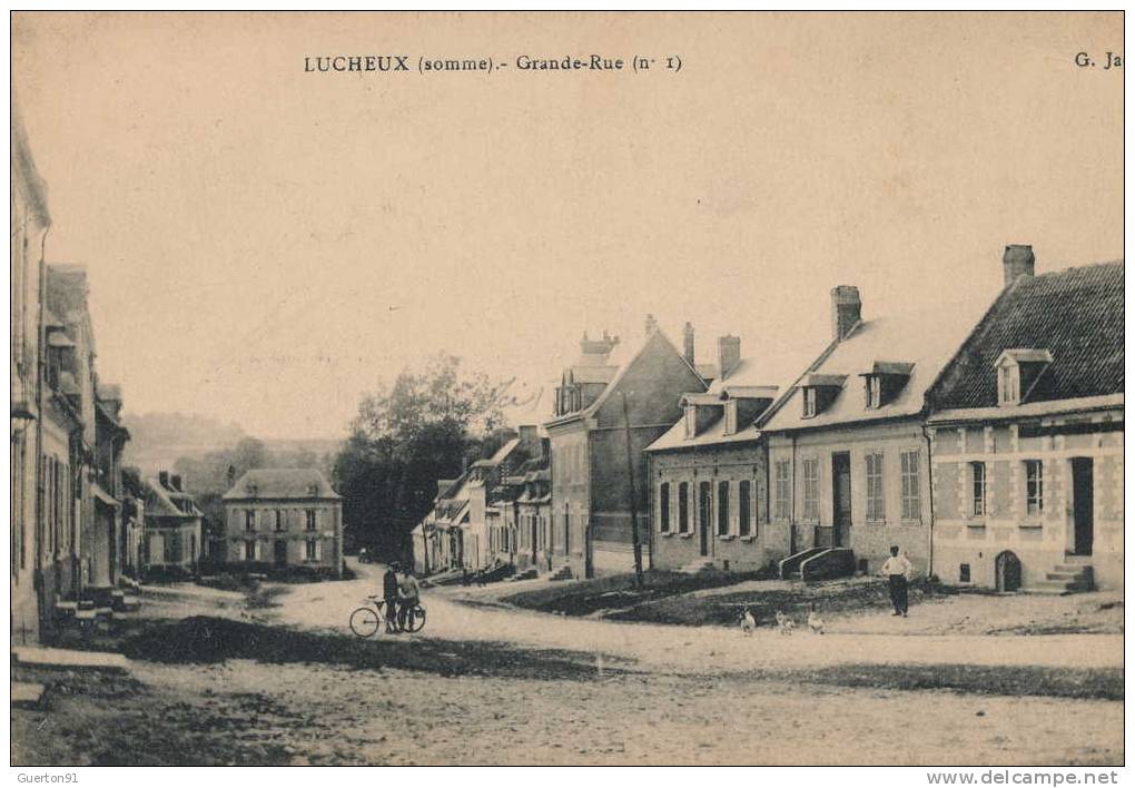 CPA  (80)  LUCHEUX  /  Grande-Rue  - - Lucheux