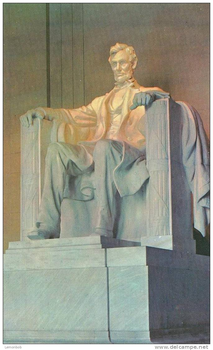 USA – United States – World Famous Statue Of Abraham Lincoln Unused Postcard [P3976] - Washington DC