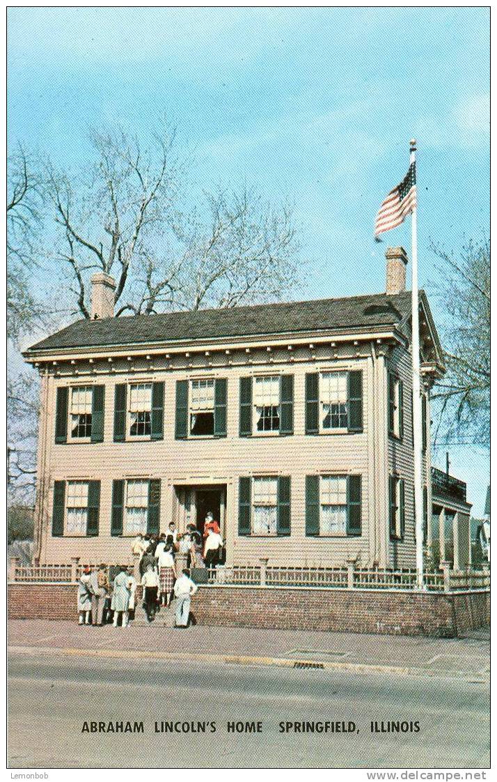 USA – United States – Abraham Lincoln´s Home, Springfield Illinois Unused Postcard [P3985] - Springfield – Illinois