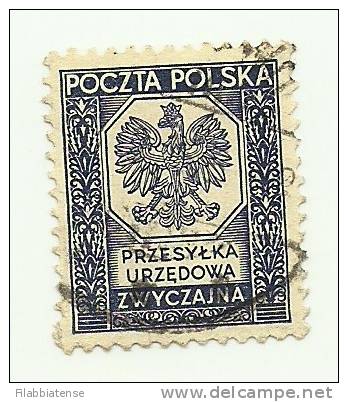 1935 - Polonia Servizio 19 Stemma C679   ------ - Service