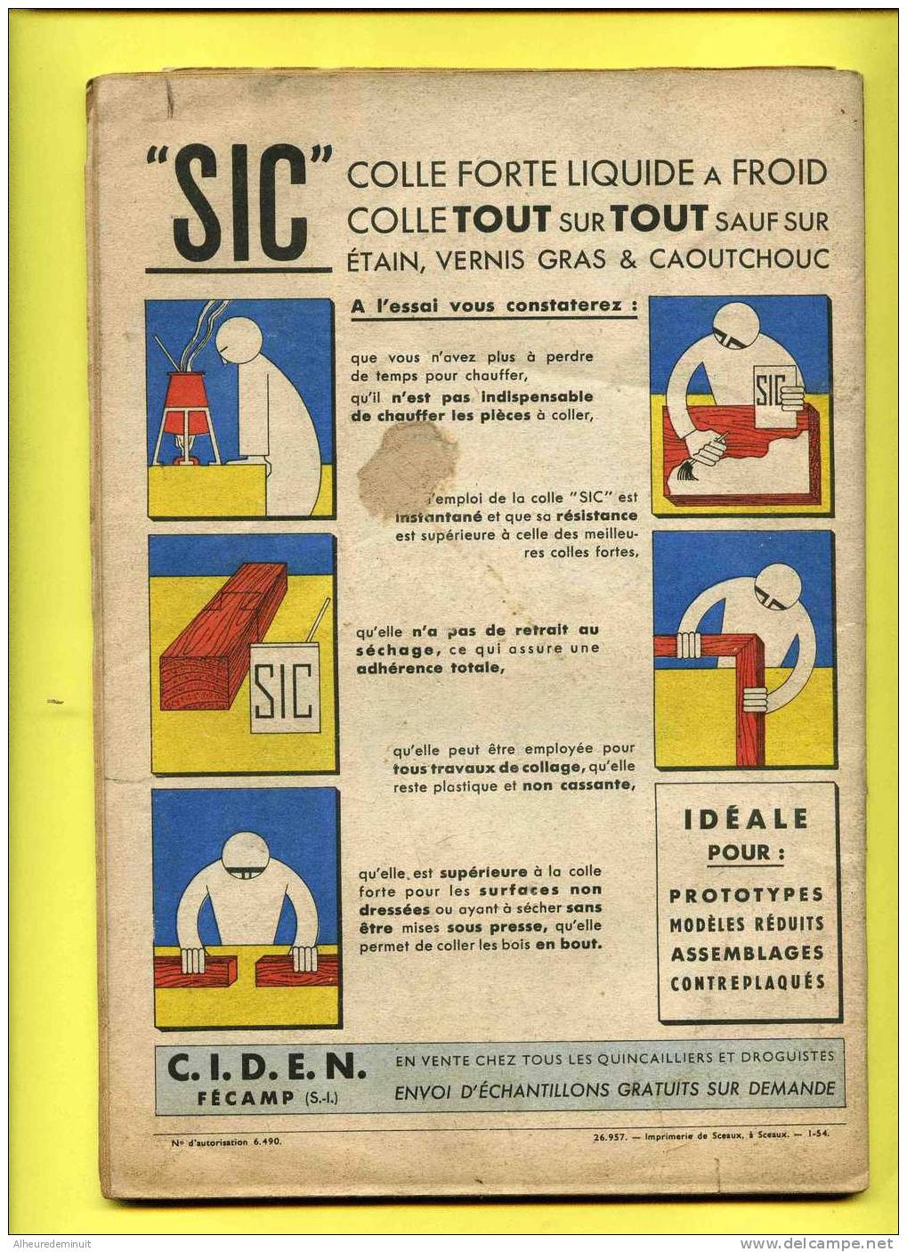 Revue SYSTEME D N°98 1954"CANOT A VOILE à Pagaies Où à Moteur INSUBMERSIBLE"barque"bricolage - Auto