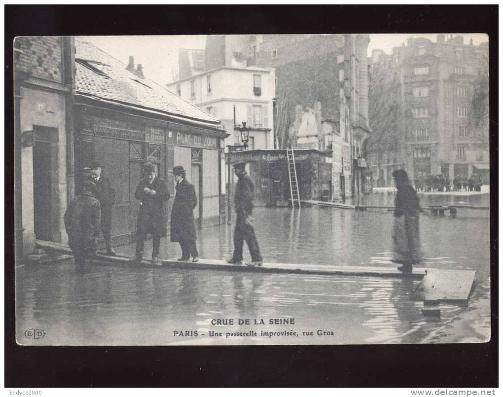 PARIS CRUE DE LA SEINE 1910 Rue Gros - Ile-de-France