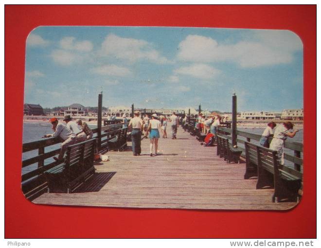 Virginia Beach Va    912 Ft Fishing Pier Early Chrome == Ref 210 - Virginia Beach