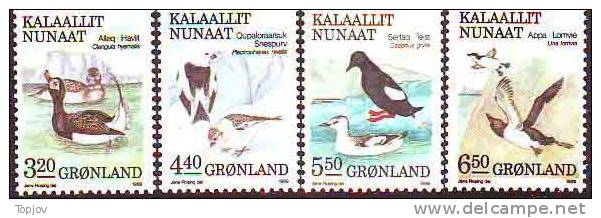 DENMARK/DANMARK  GRONLAND- 1989 BIRDS - VOGEL  -  MNH** - Cactusses