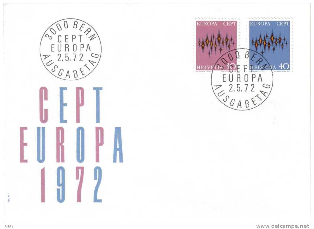 SUIZA SPD EUROPA CEPT 1972 - 1972