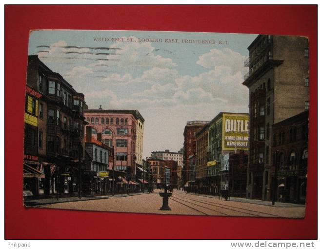 Providence  RI--Weybosset Street    1909 Cancel  ---   == Ref 211 - Providence