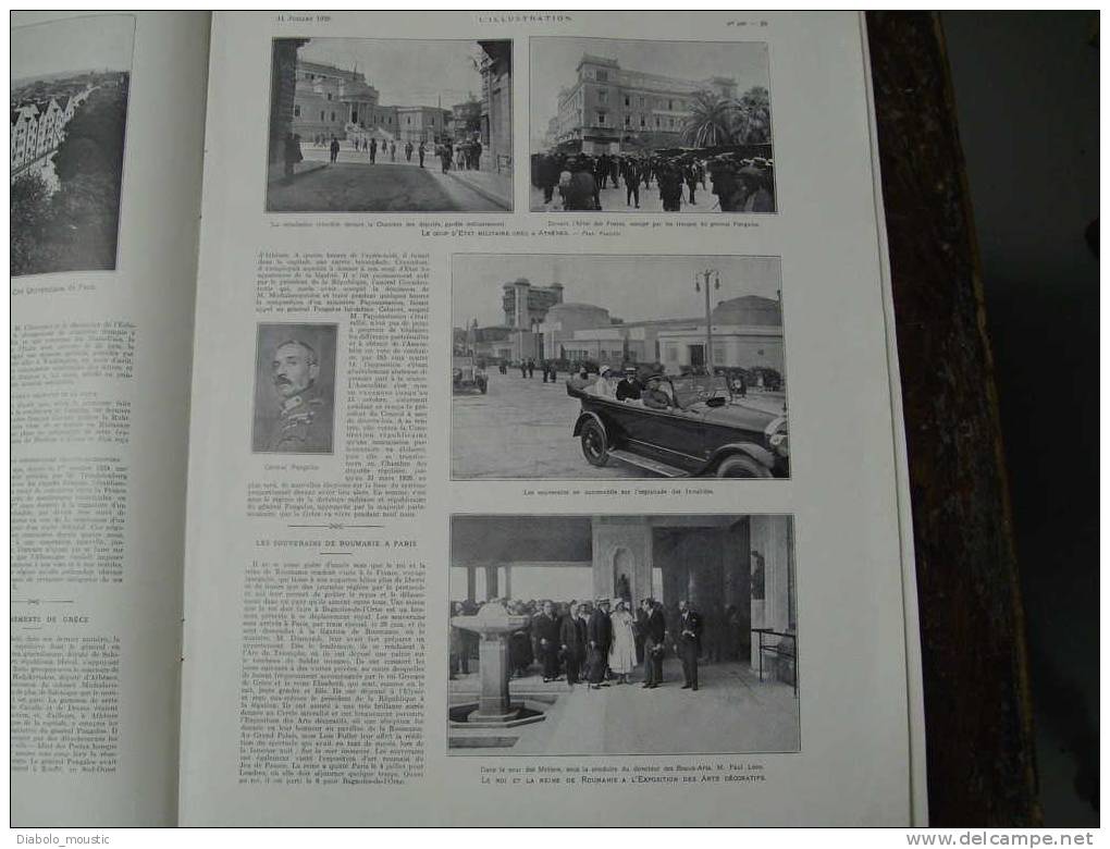 1925 :Cité Universitaire PARIS ; Roumanie ;Port MARSEILLE ;Tourlaville;Martyrs Français D' Am ;Tennis ; VERSAILLES Sauvé - L'Illustration