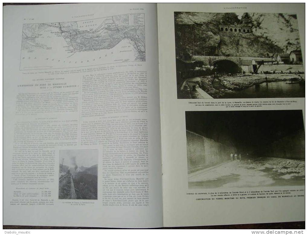 1925 :Cité Universitaire PARIS ; Roumanie ;Port MARSEILLE ;Tourlaville;Martyrs Français D' Am ;Tennis ; VERSAILLES Sauvé - L'Illustration