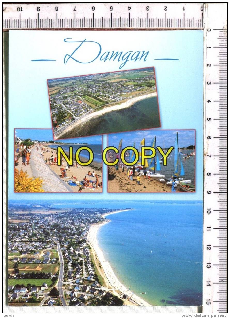 DAMGAN -  Vue Générale, La Grande Plage, La Fête De La Mer à Pénerf, Les Plages Et La Station - 4 Vues - Damgan