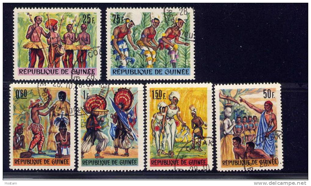 GUINEA , 1966, #436 To 441, COMPLETE SERIE ****** WYGIWYS - Guinée (1958-...)