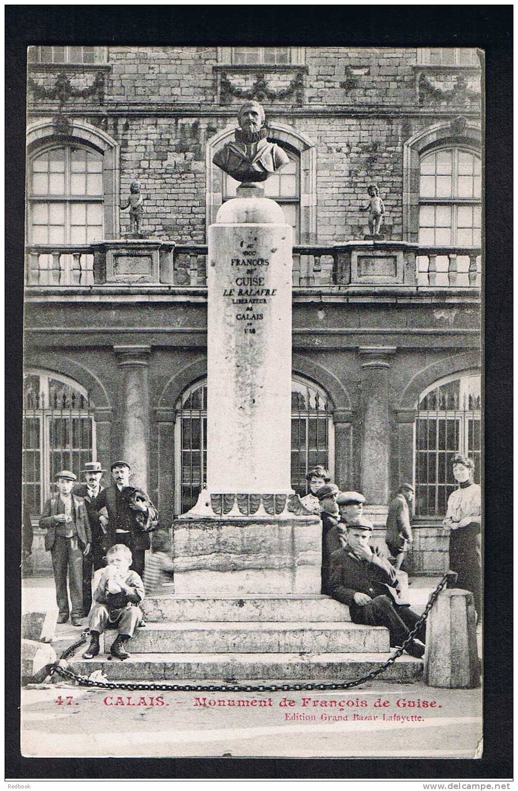 RB 733 - Early Postcard Calais France - Monument De Francois De Guise - Calais