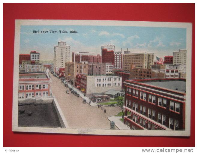 Tulsa OK    Birds Eye View  Vintage Wb       == Ref 212 - Tulsa