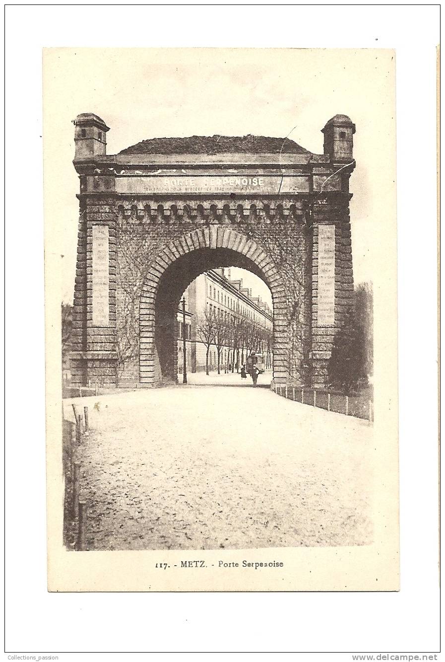 Cp, 57, Metz, Porte Serpenoise, écrite 1932 - Metz