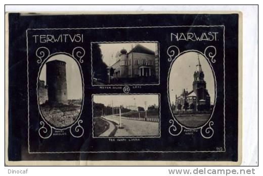 AK, Terwitvsi Narwast, Echtfoto Kollage, Jugendstil, Estland - Estonia