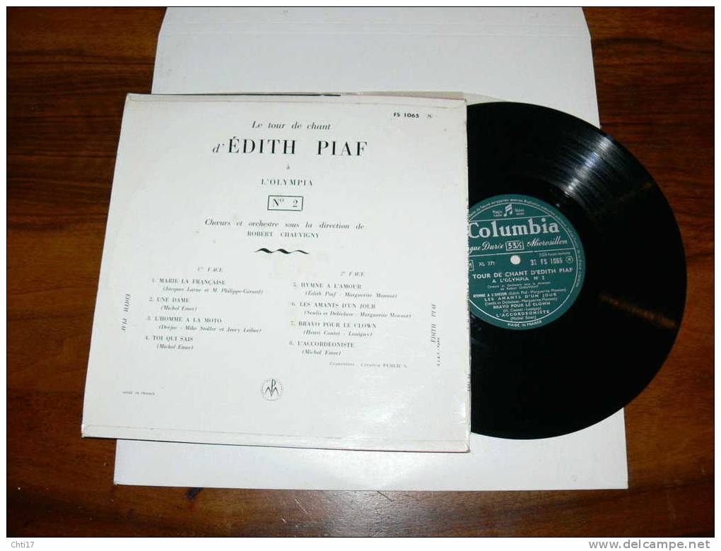 EDITH PIAF N 2 ENREGISTRE A L OLYMPIA   EDIT COLUMBIA - Collector's Editions