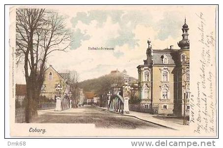 AK - GERMANY - COBURG - BAHNHOFSTRASSE - 1905 - Coburg