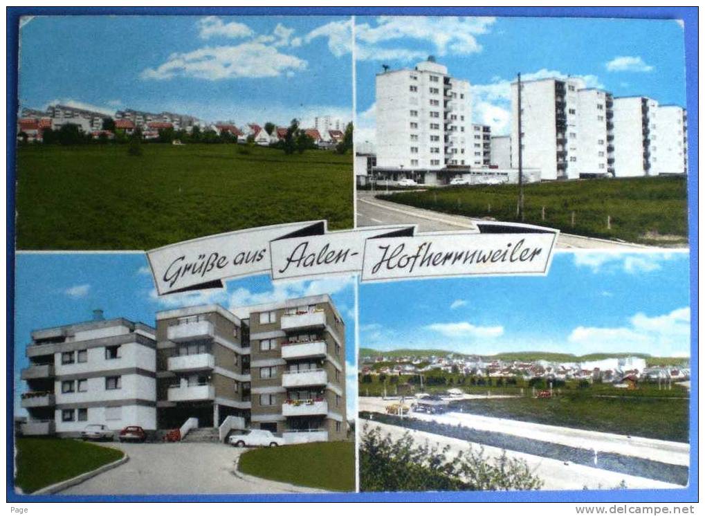 Aalen,Hofherrnweiler,1980,4-Bild-Karte, - Aalen