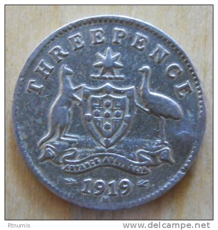 Australia 3 Pence 1919 M - Autres & Non Classés