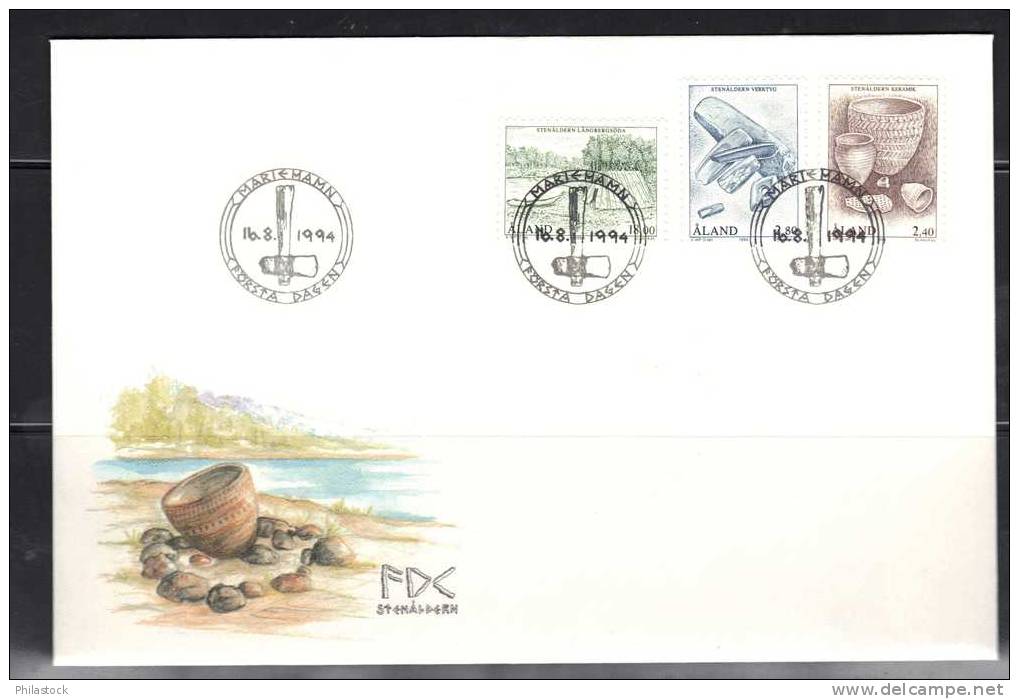 ALAND  N° 88 à 90 Obl. S/ Enveloppe FDC - Aland