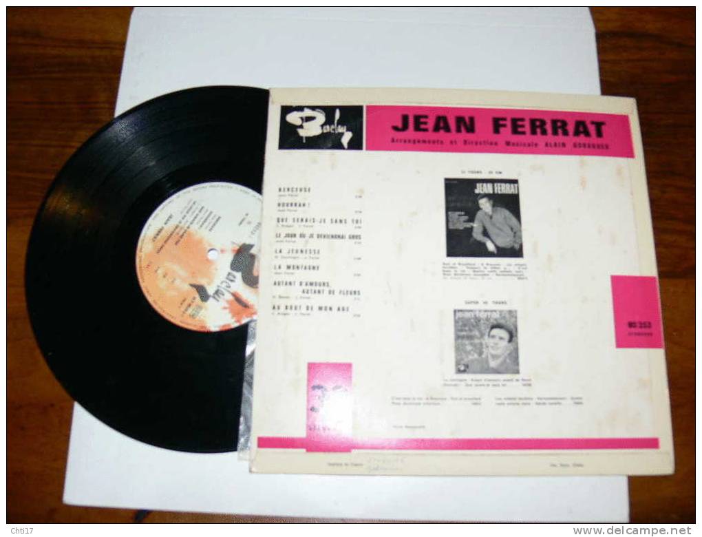 JEAN FERRAT " QUE SERAIS JE SANS TOI    "  ORCH A GORAGUER   EDIT  BARCLAY - Collector's Editions