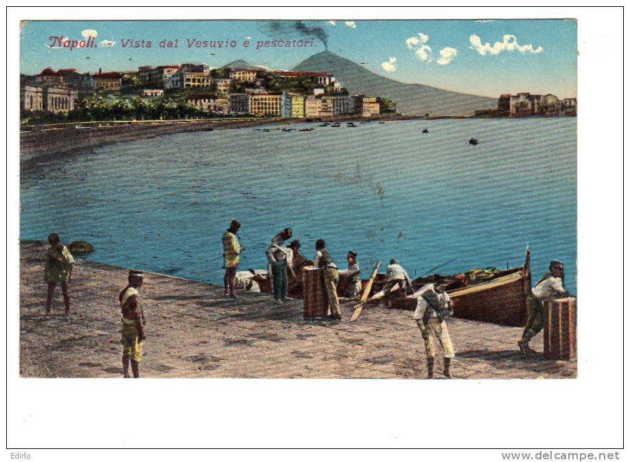 NAPOLI NAPLES série de 14 Cartolina  Roberto Zedda - TTB