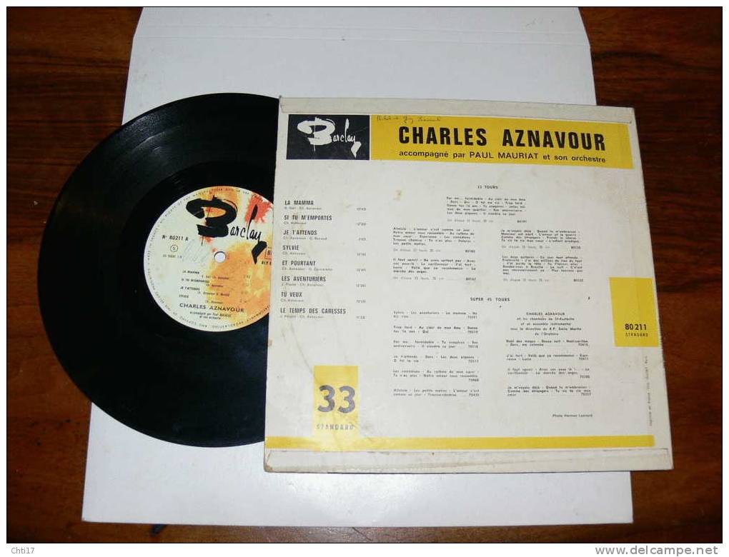 CHARLES AZNAVOUR   "LA MAMMA "   EDIT  BARCLAY - Collector's Editions
