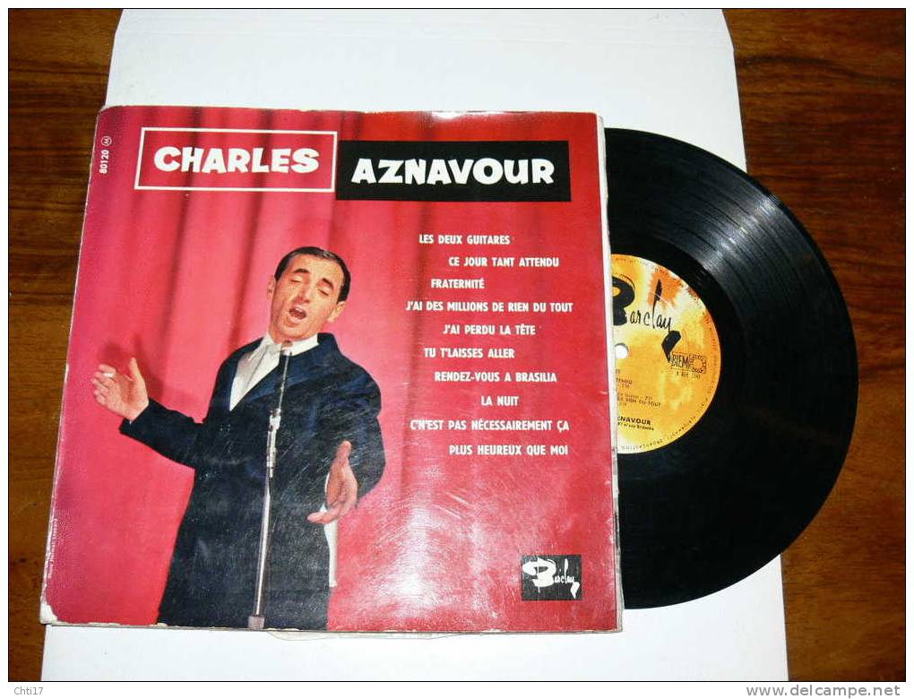 CHARLES AZNAVOUR   " TU TE LAISSES ALLER  "   EDIT  BARCLAY - Ediciones De Colección