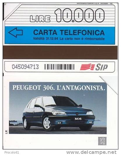 GOLDEN 248 PEUGEOT 306 10.000 Us. - Public Advertising