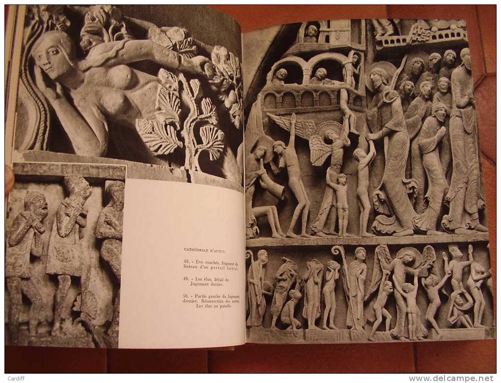 Guide Arthaud Avec Sa Carte 1953 : L´Art De Bourgogne De Ch. Oursel .couverture Toilée . Très Nombreuses Illustrations - Bourgogne