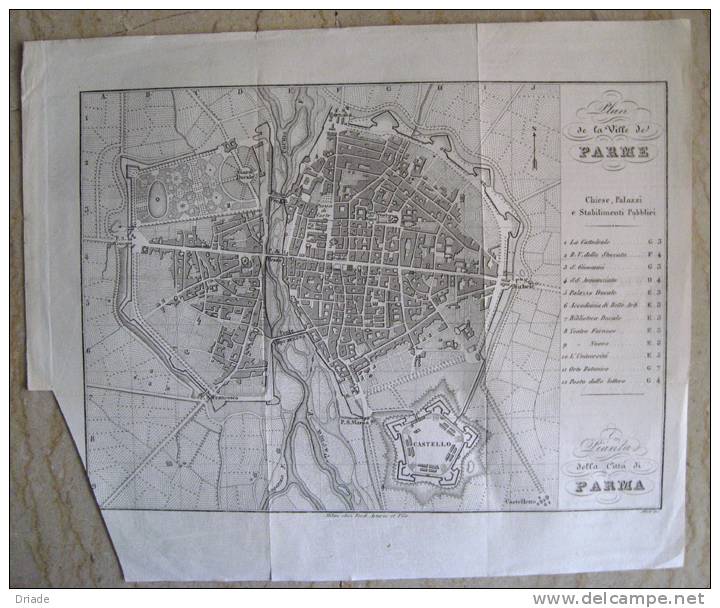 CARTA MAPPA TOPOGRAFICA CITTà BOLOGNA - Topographische Karten