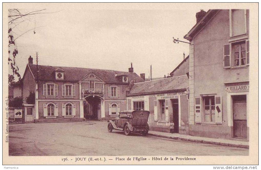 176 JOUY PLACE DE L EGLISE HOTEL DE LA PROVIDENCE - Jouy