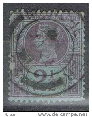 Gran Bretaña Classic, 2 1/2 D, Fechador  Yvert Num 95 º - Used Stamps