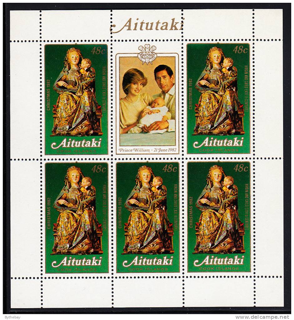 Aitutaki Scott #273 MNH Minisheet Christmas 1982 - Aitutaki