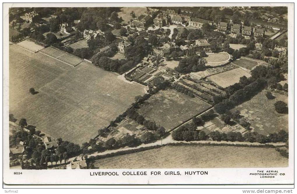 LIVERPOOL - HUYTON - COLLEGE FOR GIRLS - AERIAL RP 1948 - Liverpool