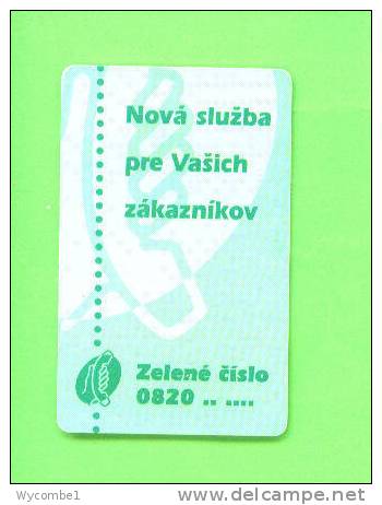 SLOVAKIA - Chip Phonecard As Scan - Slowakije