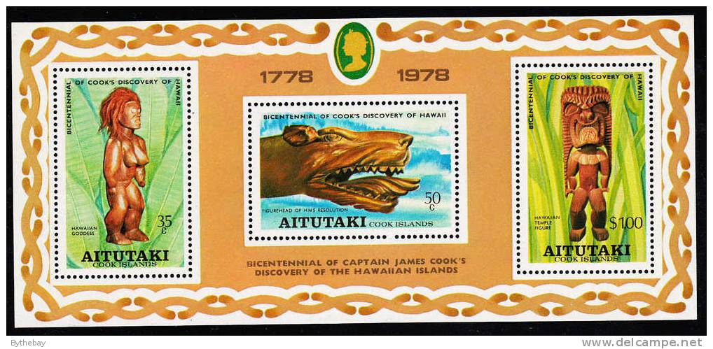 Aitutaki Scott #162a MNH Souvenir Sheet Of 3 - Aitutaki