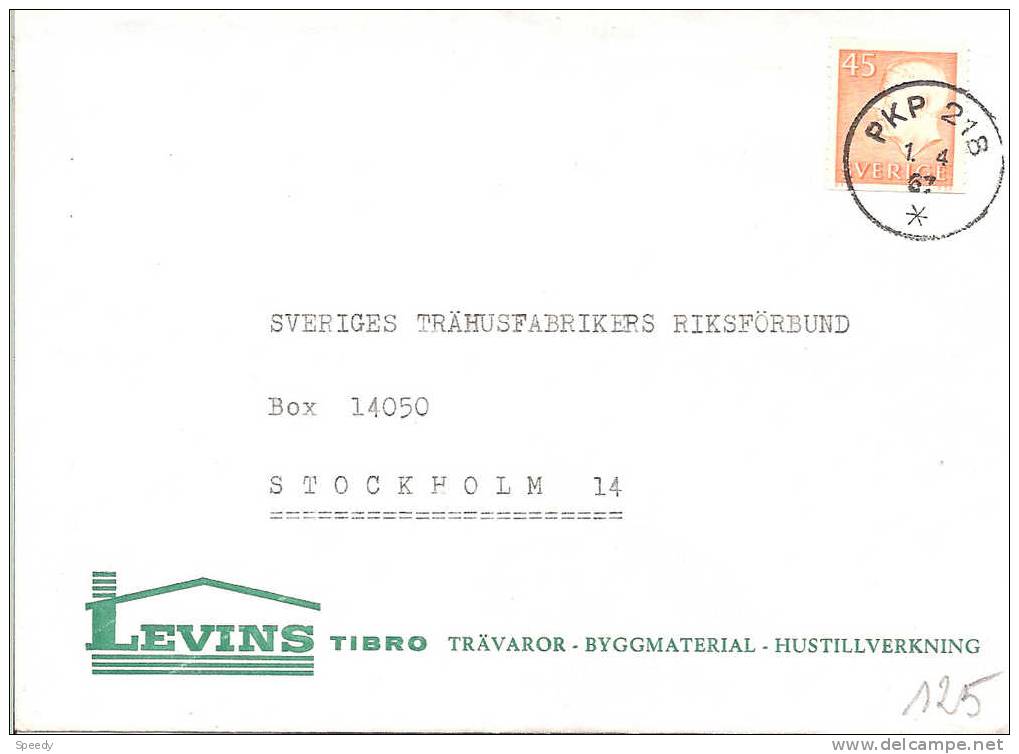 ZWEDEN BRIEF   AMBULANT "P K P 218 / 1.4.67" - Postal Stationery